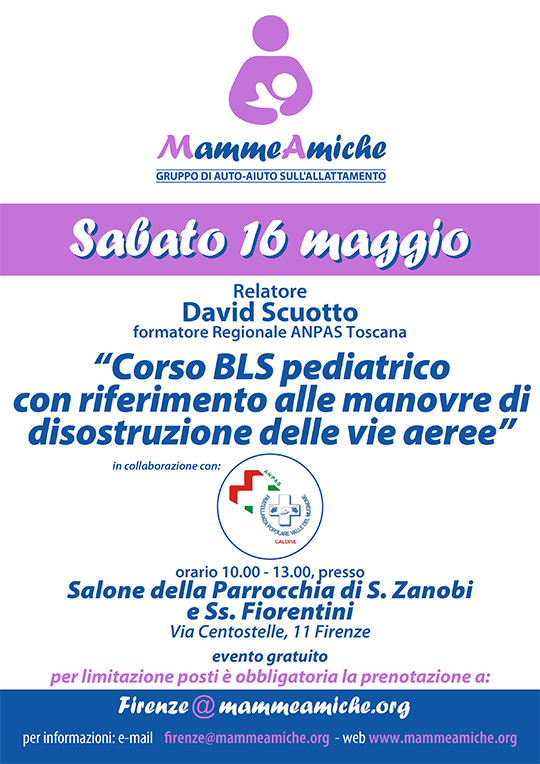 Al via un Corso BLS pediatrico anche a Firenze