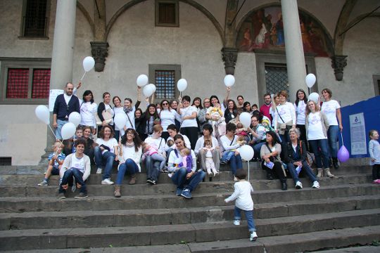 Flash Mob Allattamento 2015 a Firenze