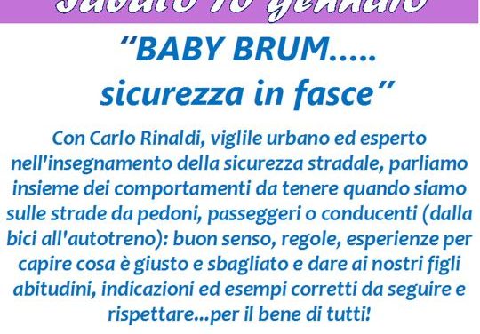 BABY BRUM…SICUREZZA IN FASCE