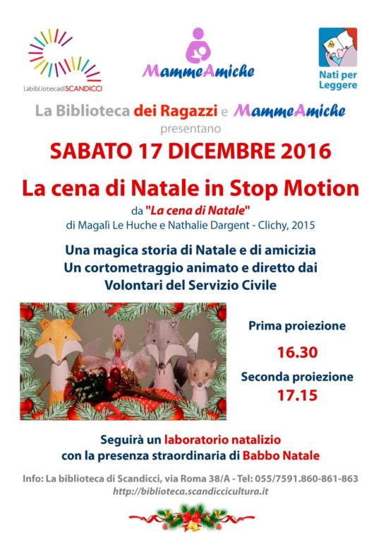 Cortometraggio animato e laboratorio di Natale!