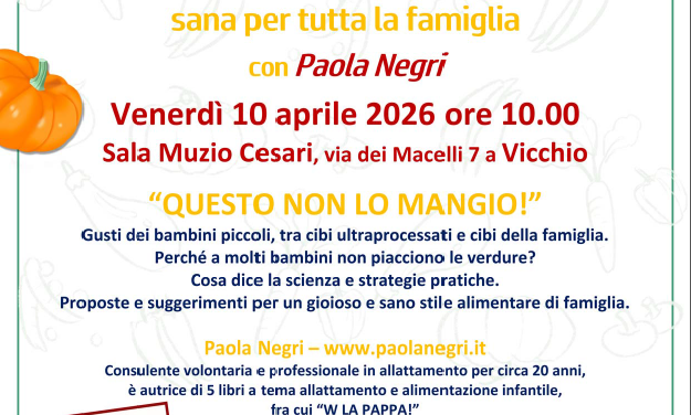 W la pappa – incontro a Vicchio con Paola Negri 10.04.2026