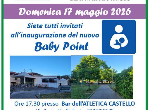 Inaugurazione nuovo Baby Point all’Atletica Castello