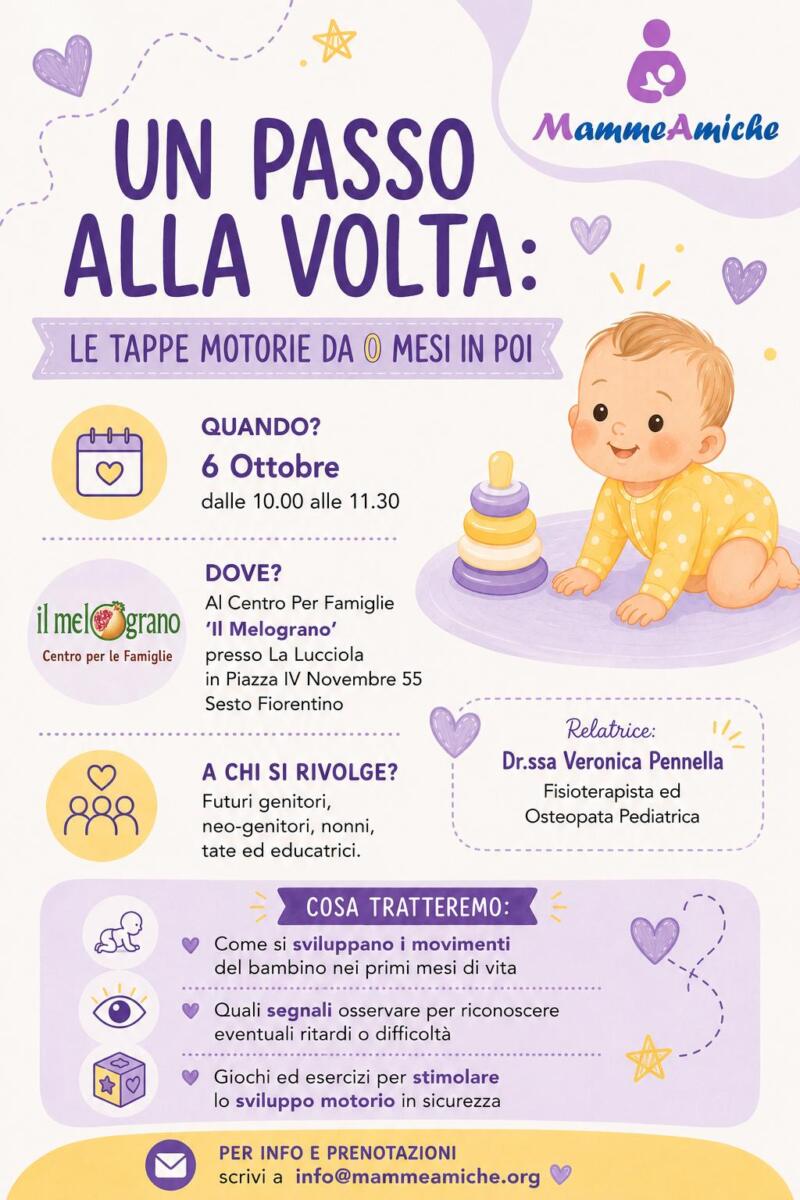 Un passo alla volta: le tappe motorie del bambino da 0 mesi in poi Un passo alla volta: le tappe motorie del bambino da 0 mesi in poi