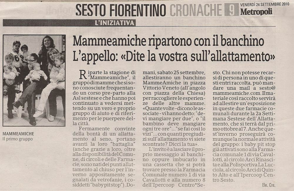 Dite la vostra sull’allattamento