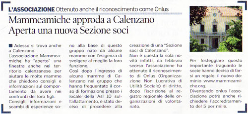 MammeAmiche approda a Calenzano